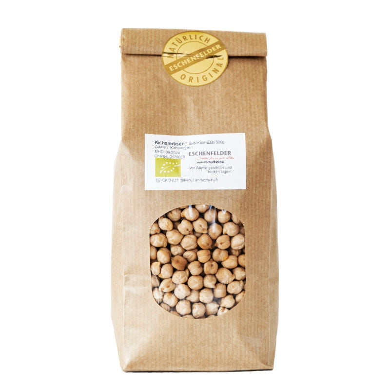 kichererbsen saatgut landwirtschaft Kichererbsen Bio-Keimsaat, 500 g – Eschenfelder