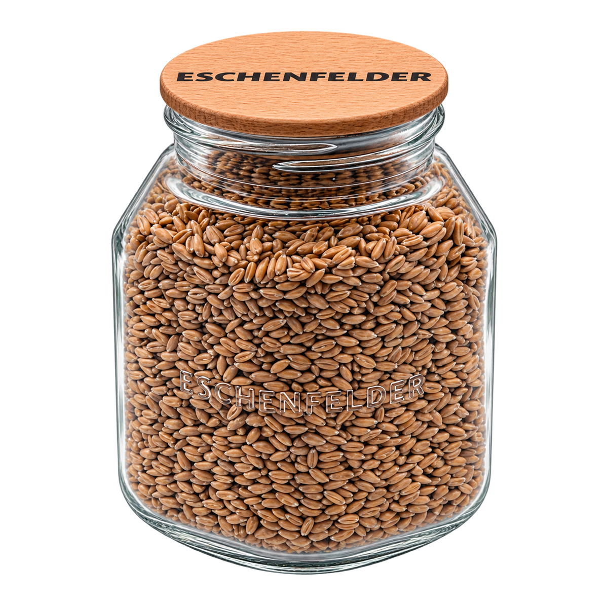 NEU: Eschenfelder Vorratsglas 1000 ml – mit Holzdeckel aus geöltem Buchenholz