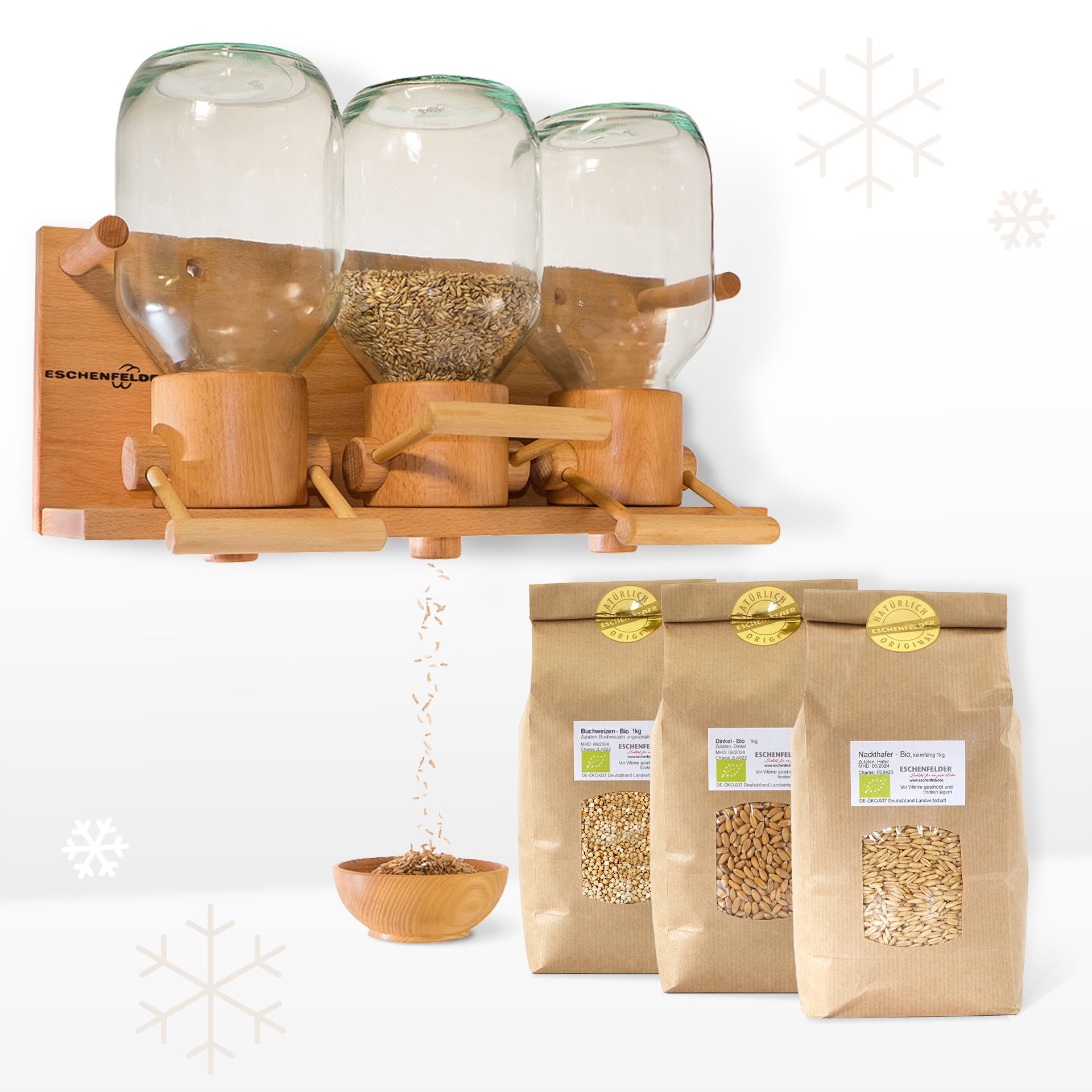 ANGEBOT: Getreidespeicher Modell 319 mit drei Getreidesorten