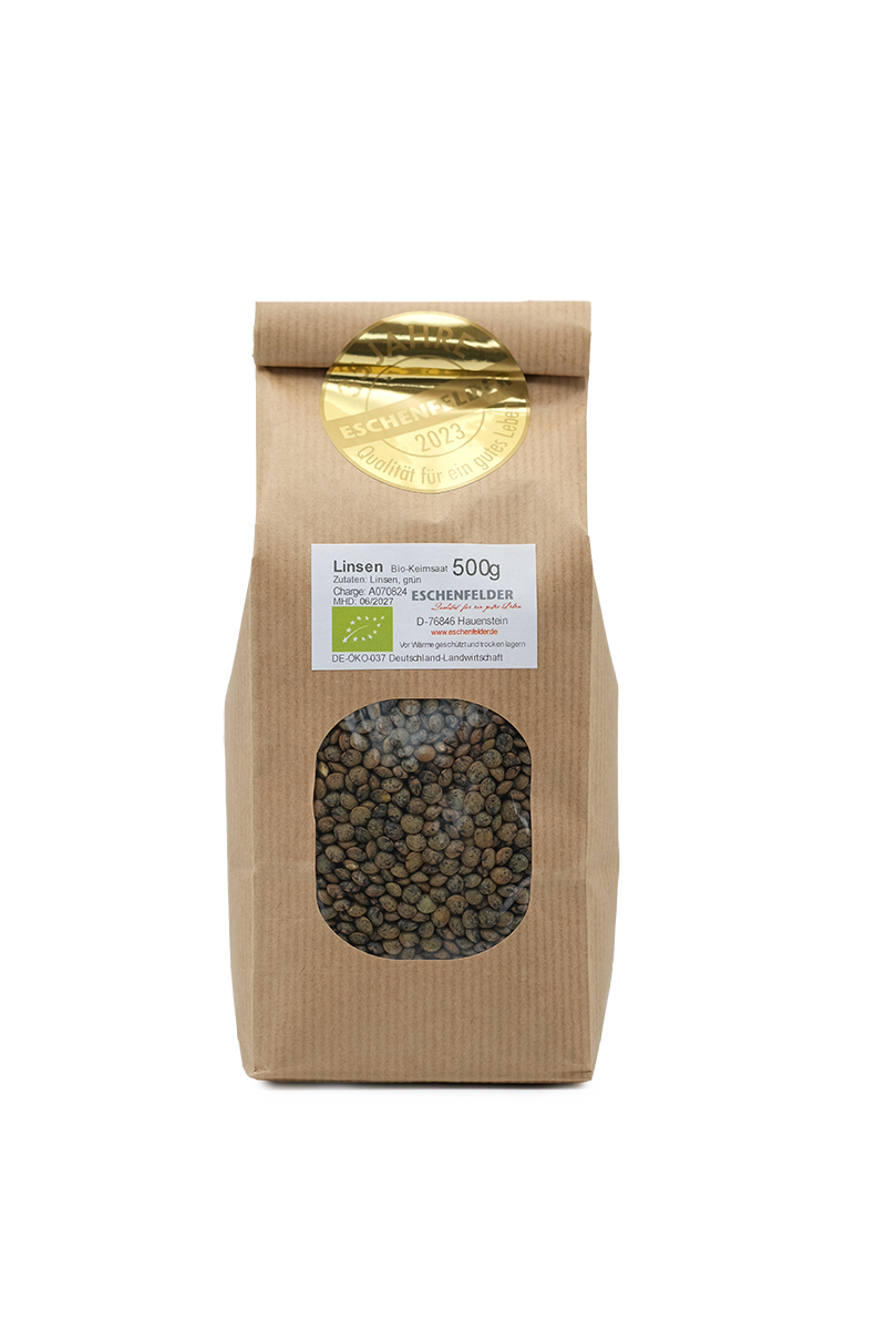 Linsen grün Bio-Keimsaat, 500 g